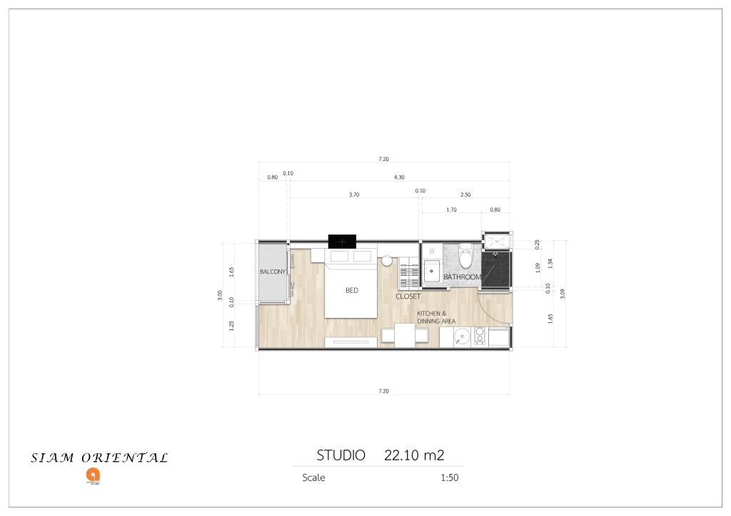 СТУДИЯ 22.10 m2