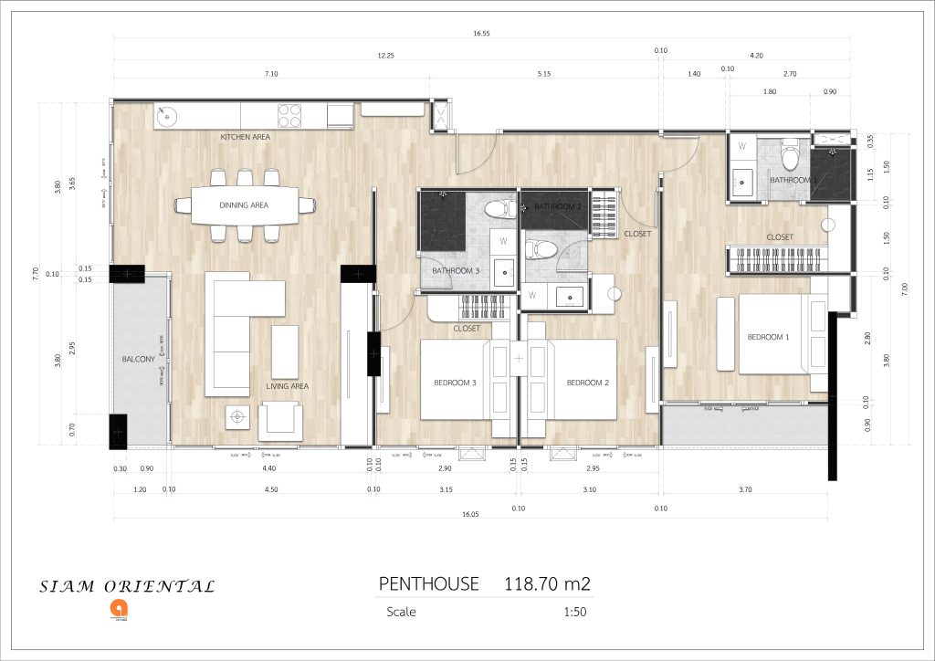 ПЕНТХАУС 118.70 m2